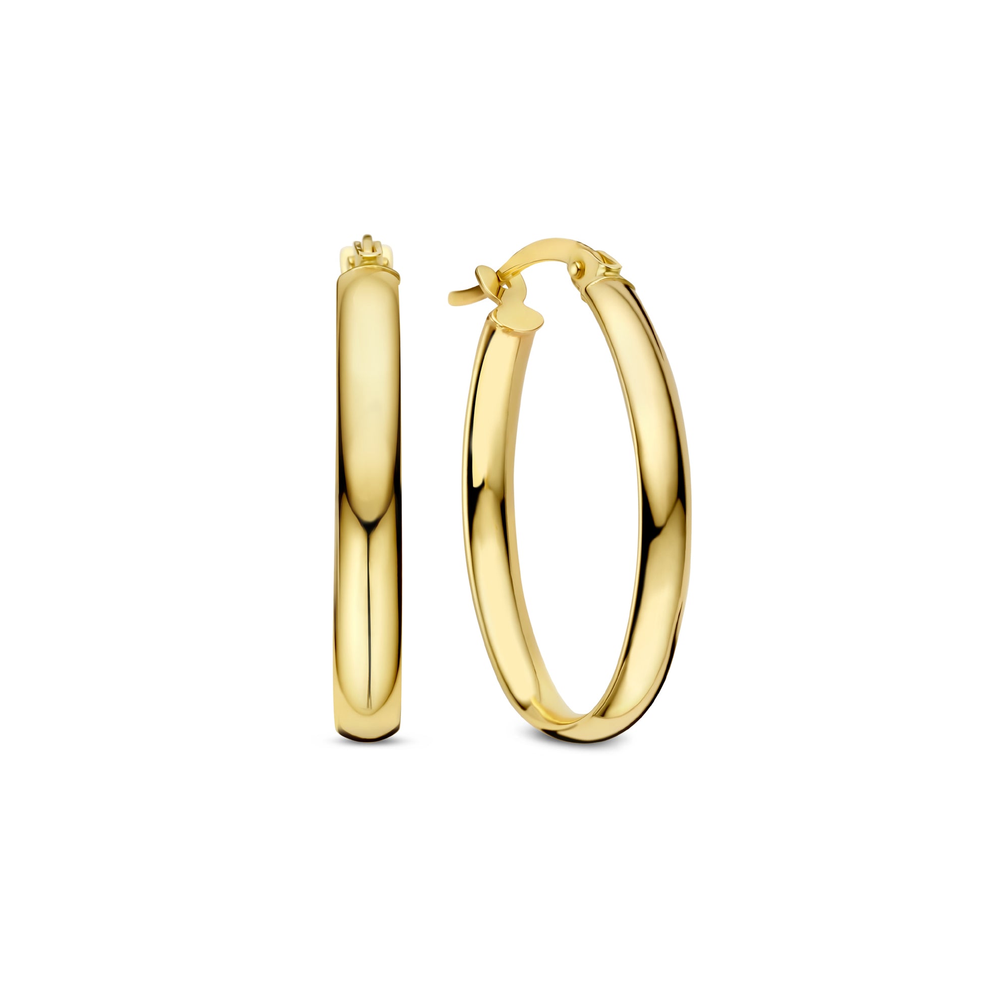 Isabel Bernard Rivoli Flori 14 carat Gold Hoop Earrings IB360254