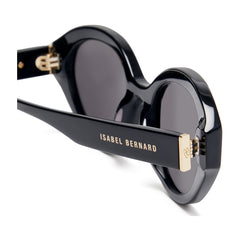 Isabel Bernard La Villette Rosaire Black Ovale Sunglasses IB400002-01-01