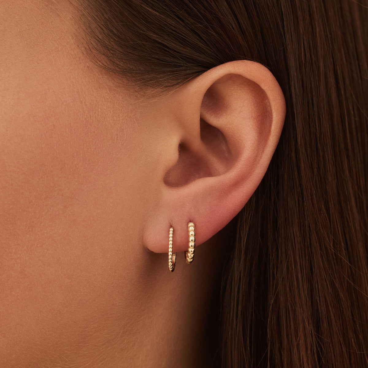 Beloro Jewels La Rinascente Elena 9 karat gold hoop earrings (10.5 mm) BO360070