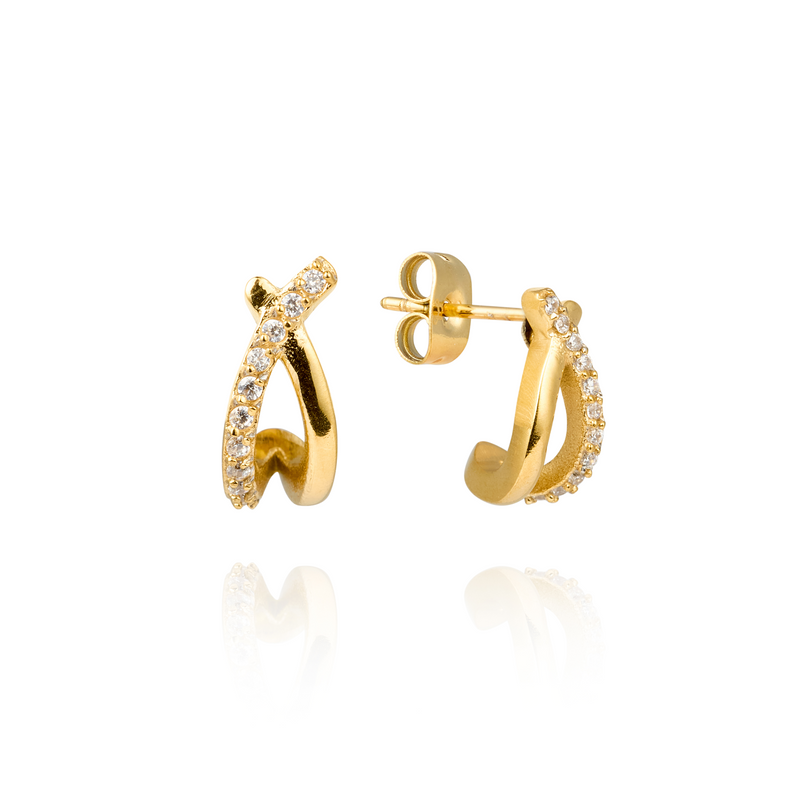 Mockberg Kenza Ines Gold Plated Earrings MB1717-zoom-
