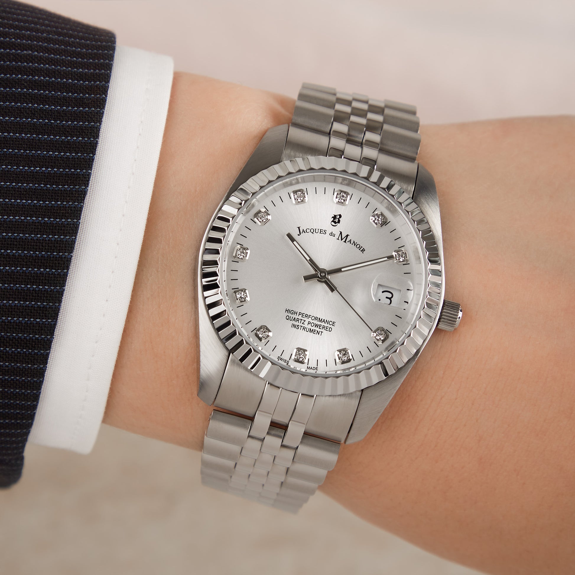 Jacques du Manoir Inspiration Silver Watch NRO.01