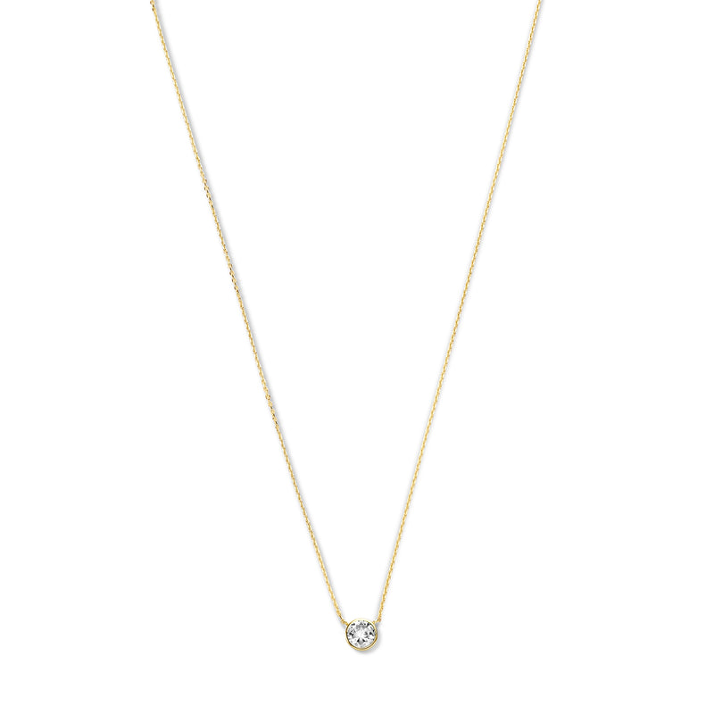 Violet Hamden Venus Collier en Argent 925 Sterling Plaqué Or avec Pierre de Naissance VH340010-JUL-zoom-