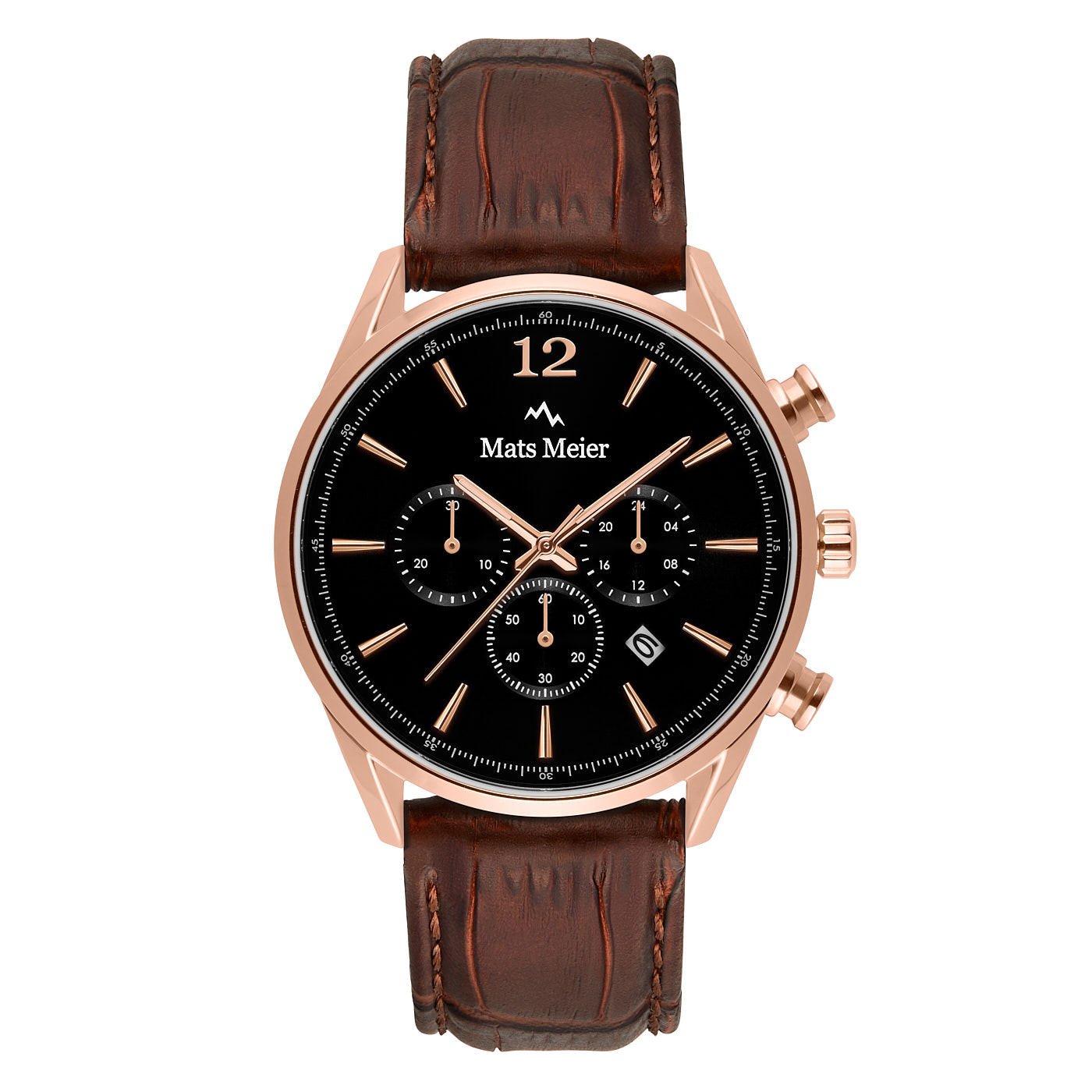 Mats Meier Grand Cornier Chrono Black/Brown Watch MM00101