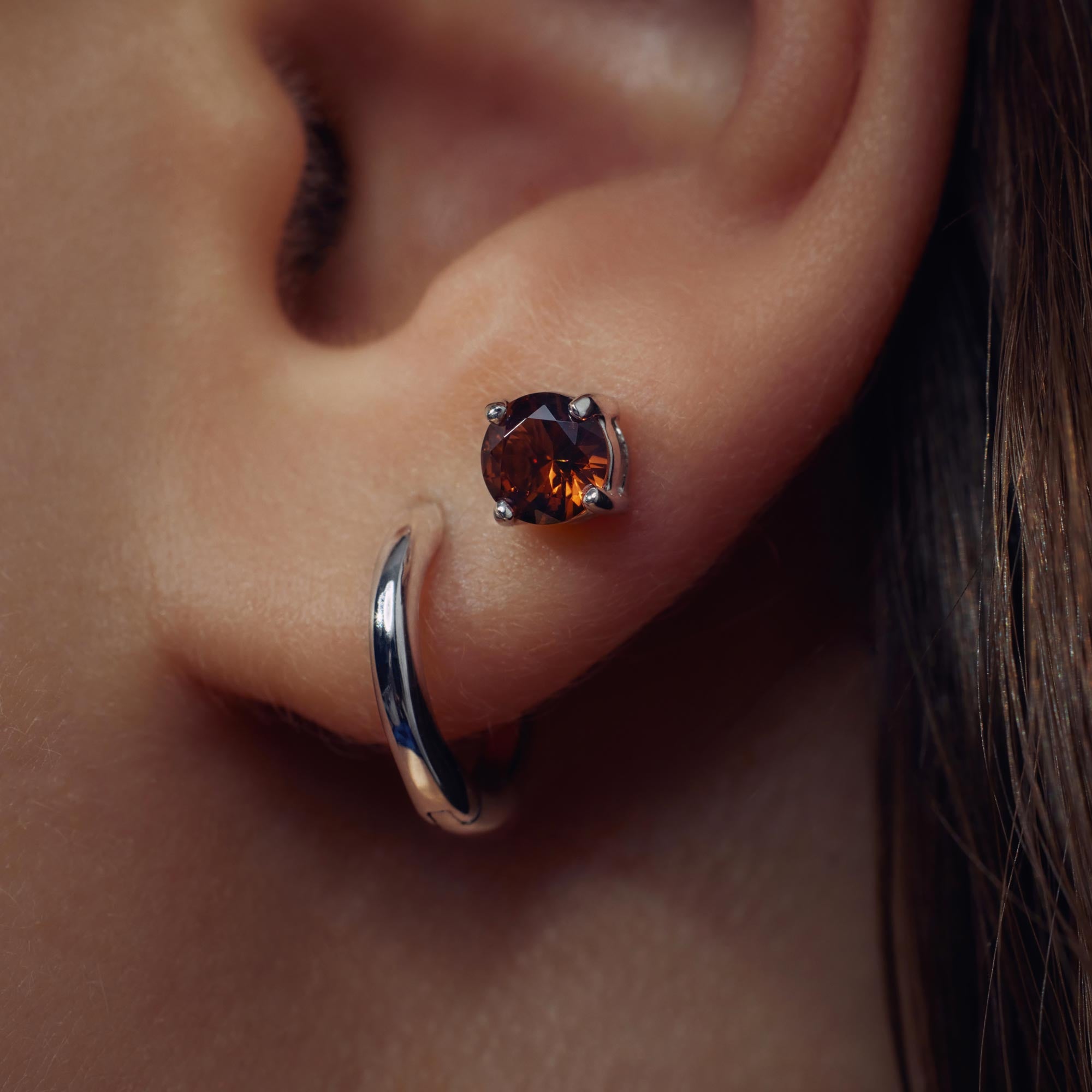 Parte Di Me Santa Maria della Base 925 Sterling Silver Hoop Earrings PDM36061