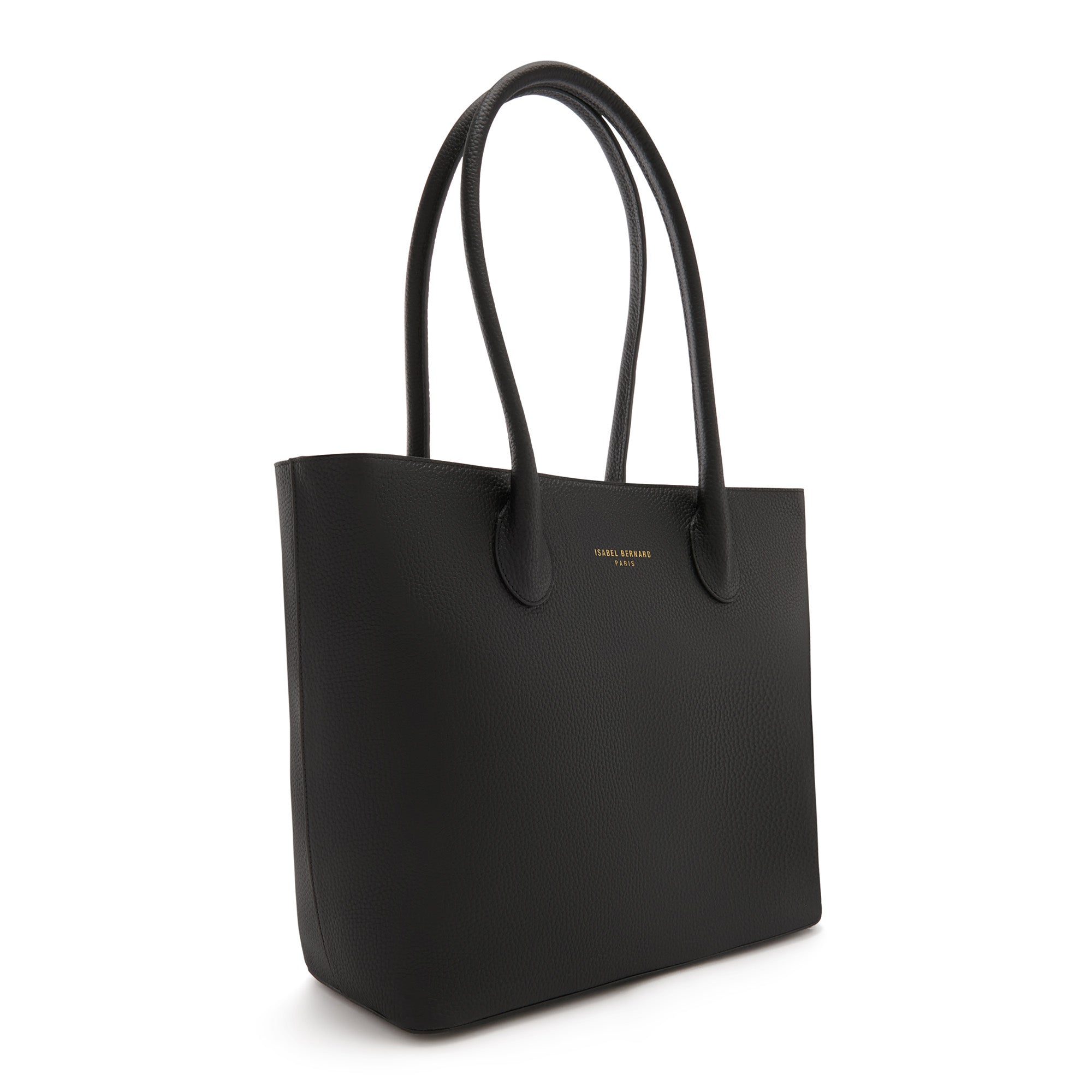 Isabel Bernard Honoré Lysanne Black Calfskin Shopper IB25022