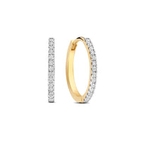 Isabel Bernard De la Paix Madeline 14 karat gold hoop earrings with diamond 0.15 carat IBD360034