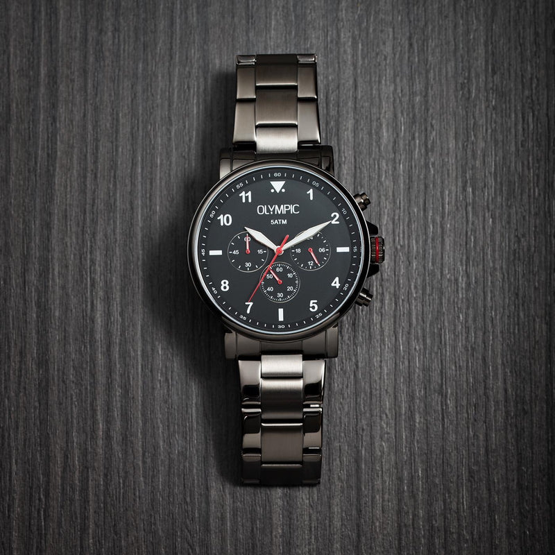 Olympic Jack Hommes Montre Gris OL89HGG002-zoom-