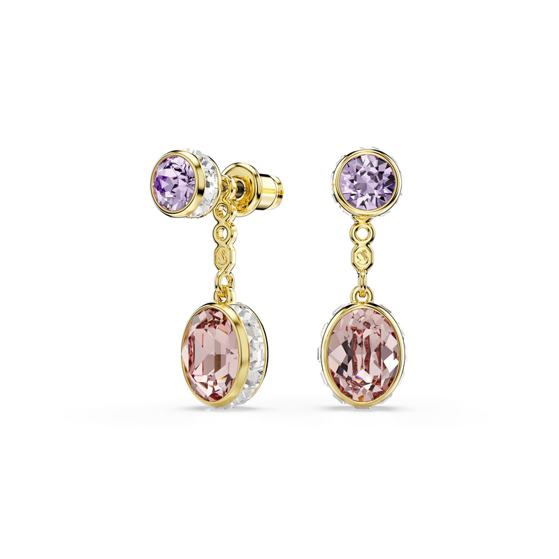 Swarovski Chroma Gold Plated Earrings 5738478-zoom-