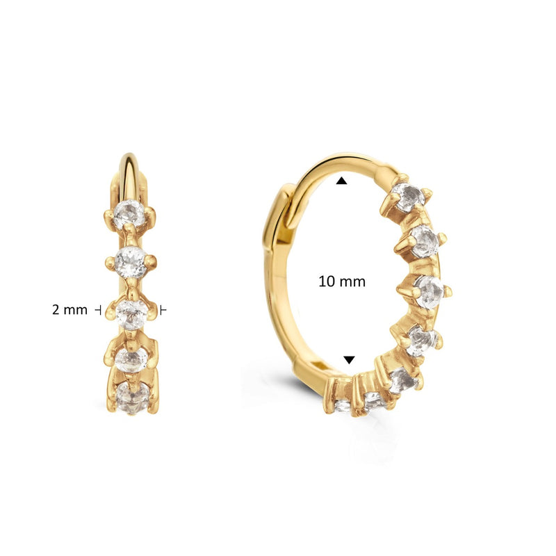 Jackie Gold Femmes Créoles Or 14 carats JKE24.440-zoom-