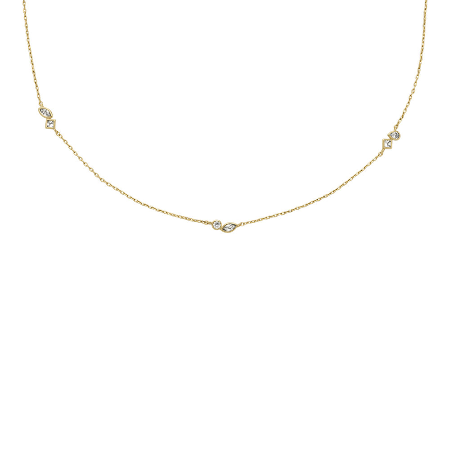 Fossil Ellis Brass Necklace JA7287710