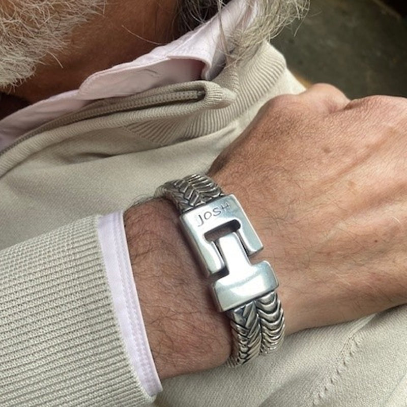 Josh Bracelet Argent 03535-BRA-S/M-zoom-