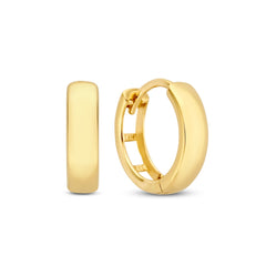 Isabel Bernard Rivoli Morgane 14 Carat Golden Hoop Earrings IB360141