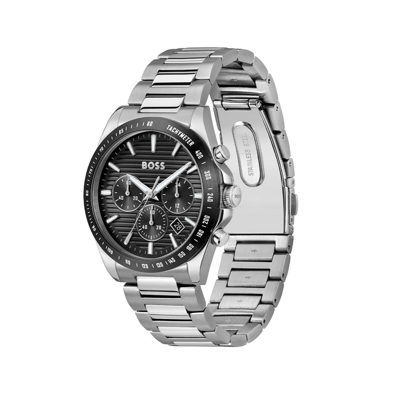 Hugo Boss Strike Chrono Montre Homme En Argent HB1514290-zoom-