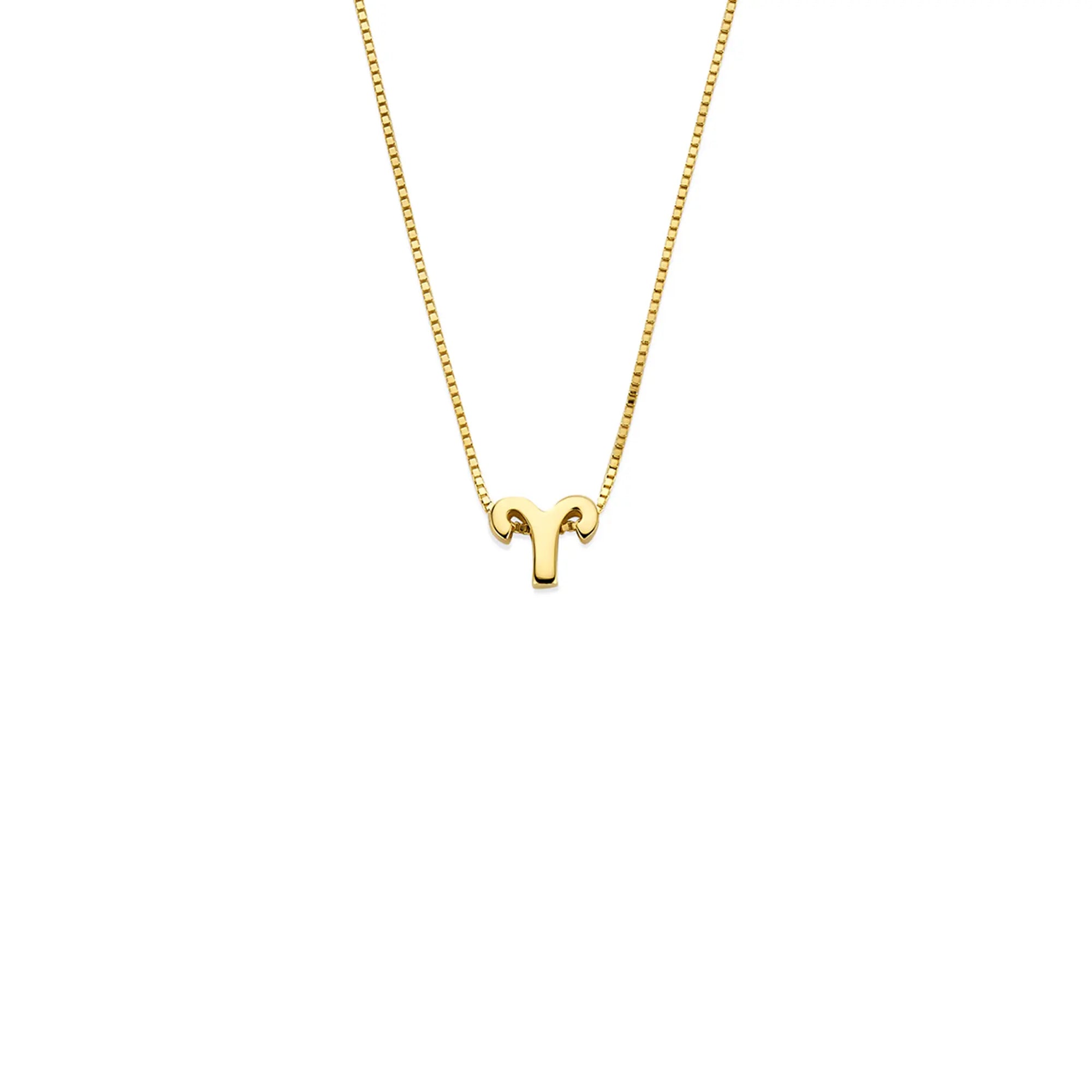 Isabel Bernard Étoiles d’Or Aries 14 Carat Gold Venetian Necklace With Horoscope IB340178