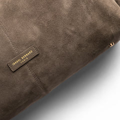 Isabel Bernard Honoré Grace taupe suede shoulder bag IB25093-178