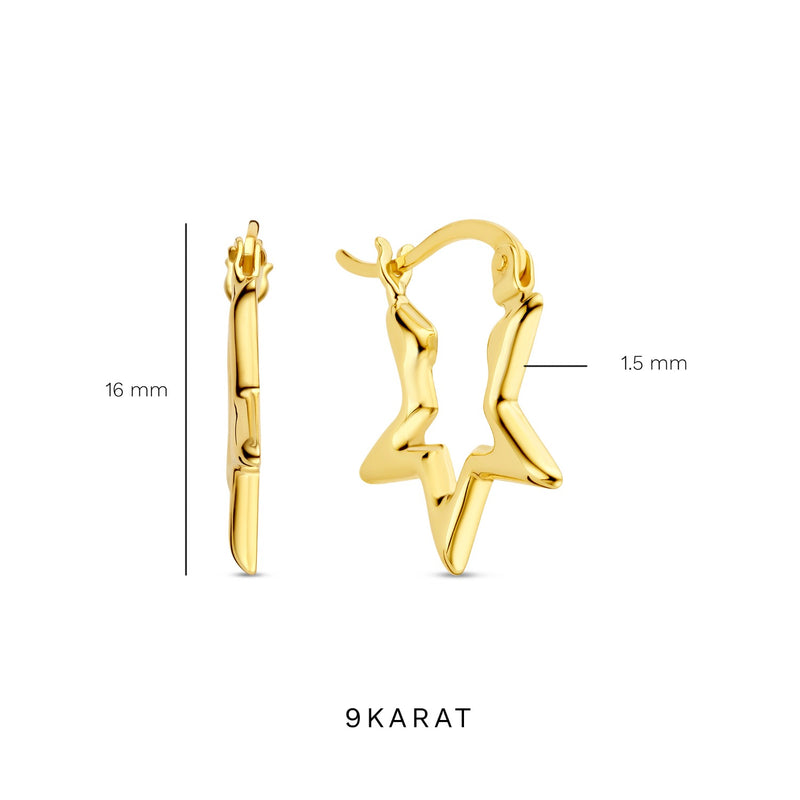 Beloro Jewels Della Spiga Boucles d'oreilles Or 9 carats BO360083-zoom-