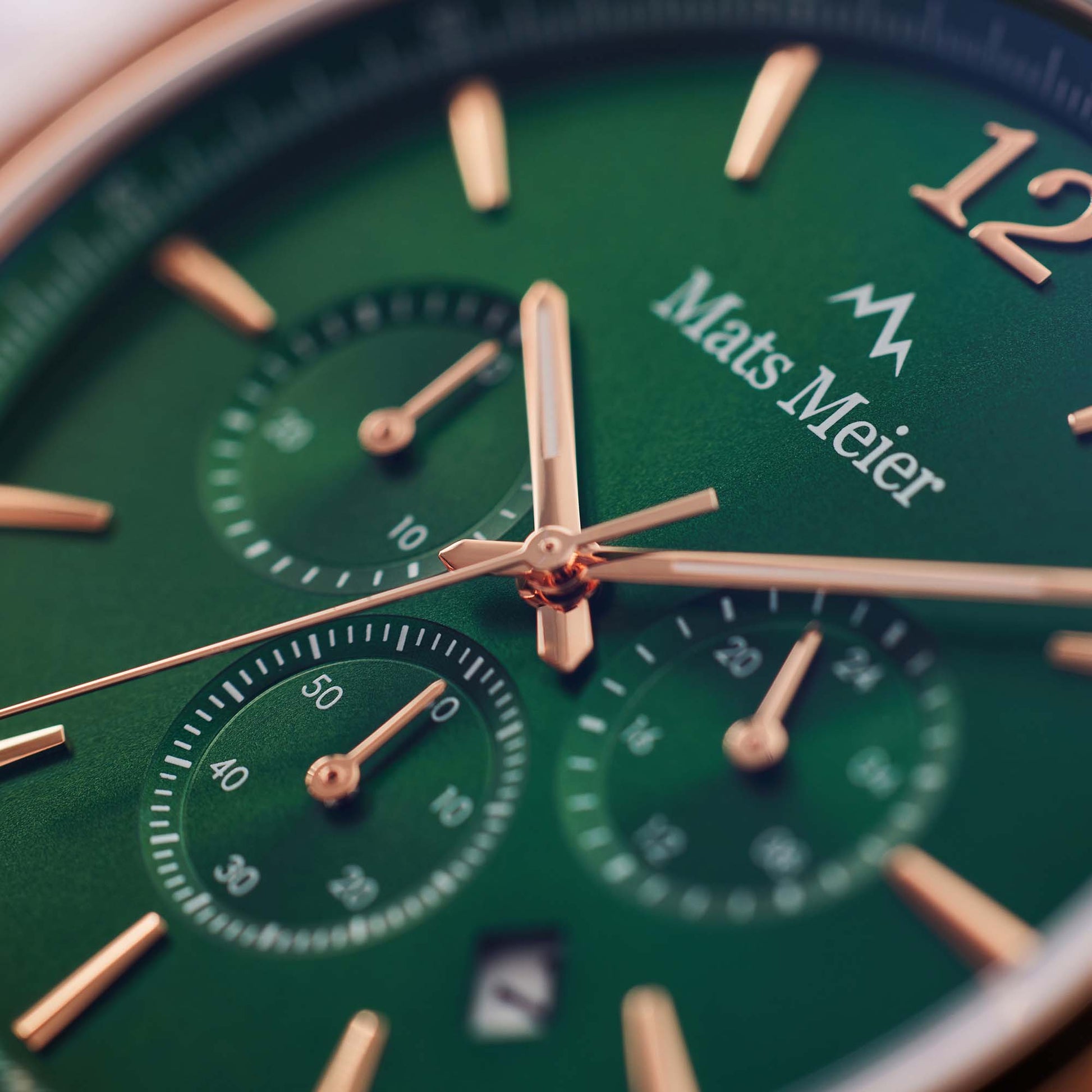 Mats Meier Grand Cornier Chrono Green/Rosegold coloured Watch MM00114