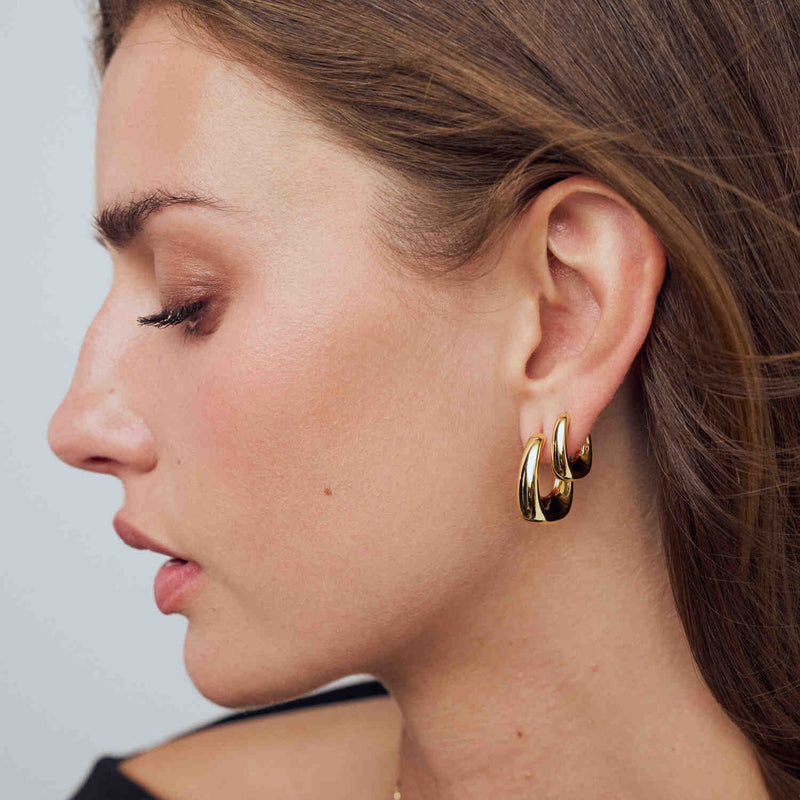 Sif Jakobs Gold Plated Borsa Pianura Piccolo Earrings SJ-E2620-YG-zoom-