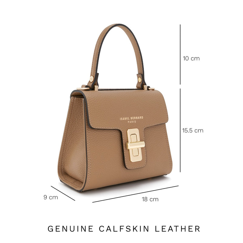 Isabel Bernard Femme Forte Sac à Main Beige IB21126-072-zoom-