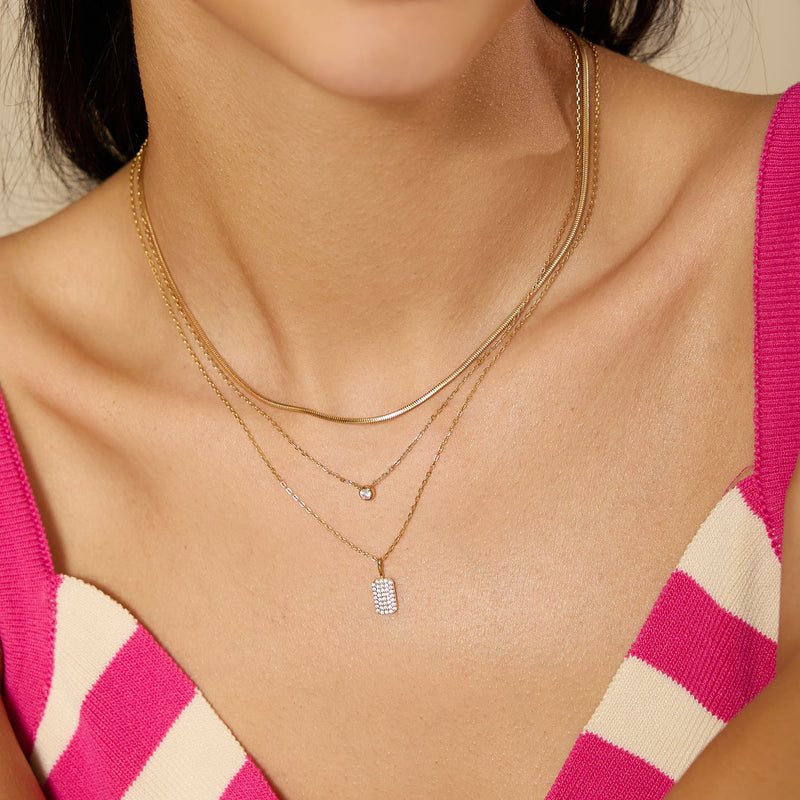 Ania Haie Sunny Sparkler Collier Pendentif Pavé De Couleur Or AH-N064-01G-zoom-