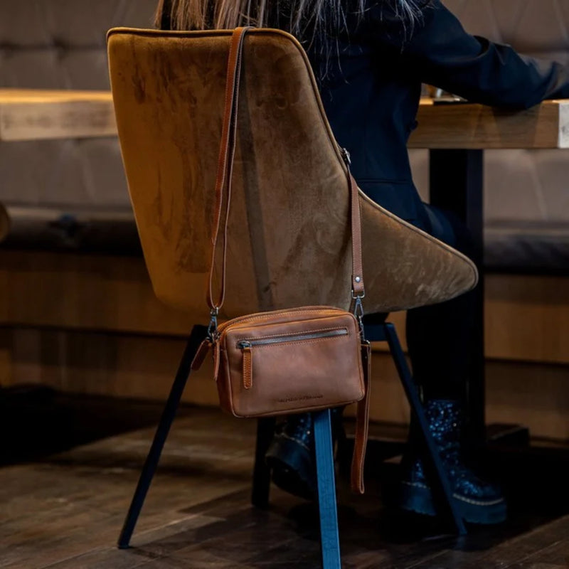 The Chesterfield Brand Tustin Femmes/Sac Besace Cognac C48.122231-zoom-