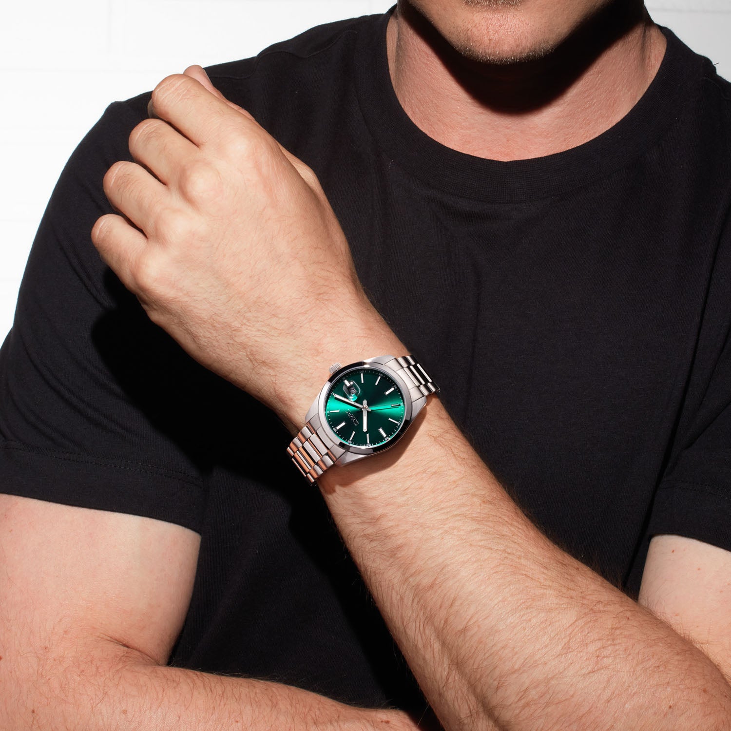 Olympic Louis Silver and Green Men's Watch OL75HSS001