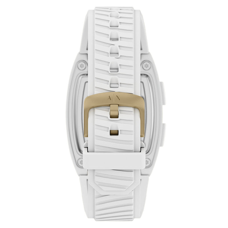 Armani Exchange White Oval Digital Watch AX2968-zoom-