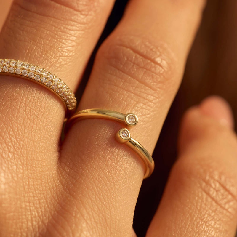 Beloro Jewels Bague Monte Napoleone Stella en or 9 carats avec zircone BO330035-48-zoom-