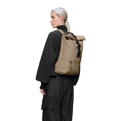 Rains Beige Rolltop Backpack R13320-133