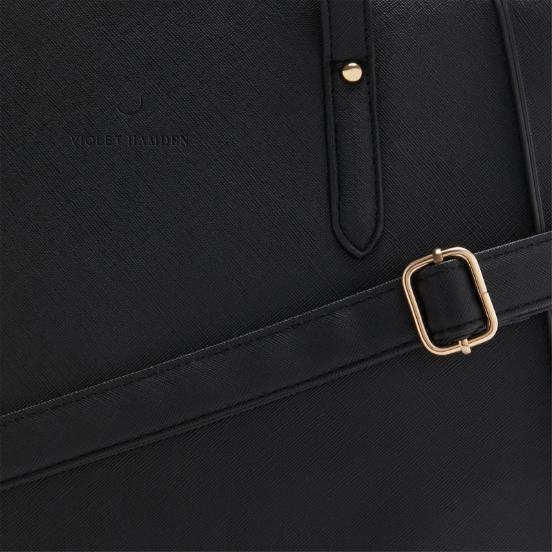 Violet Hamden Essential Bag Sac Shopper Noir avec Compartiment pour Ordinateur Portable 13 pouces VH25035-801-zoom-