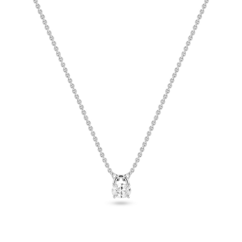 Sif Jakobs 925 Sterling Silver Ovale Necklace SJ-N2744-CZ-zoom-