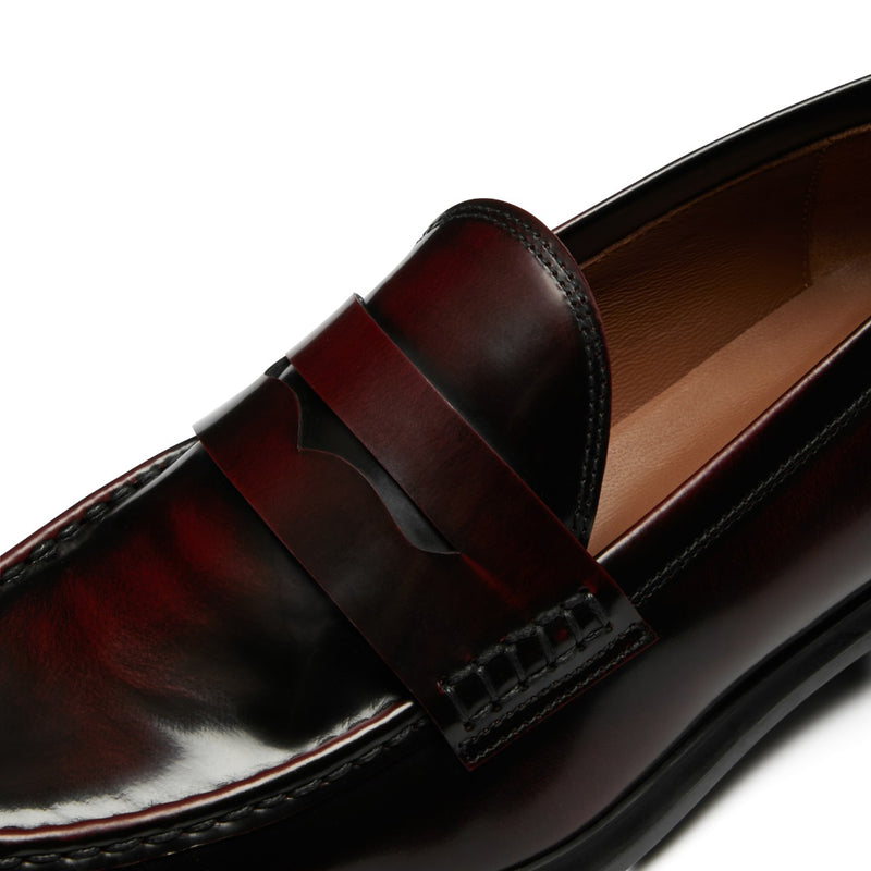 Isabel Bernard Vendôme Blandine Bordeaux Spazzolato Leather Loafers IB51015-652-39-zoom-