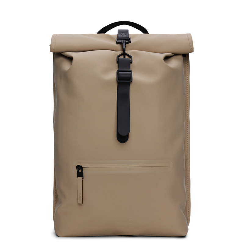 Rains Beige Rolltop Backpack R13320-133-zoom-