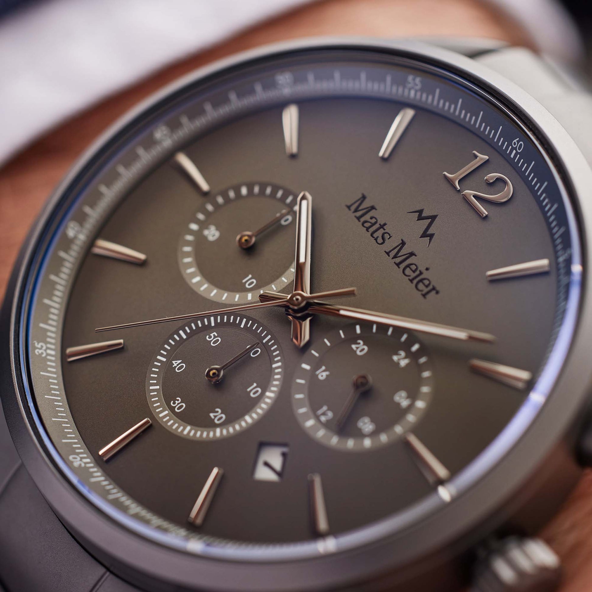 Mats Meier Grand Cornier Chrono Gunmetal Watch MM00127