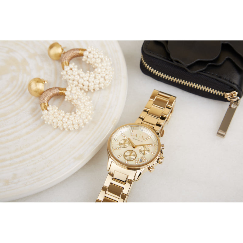 Armani Exchange Lady Banks Chronograaf Dames Horloge AX4327-zoom-