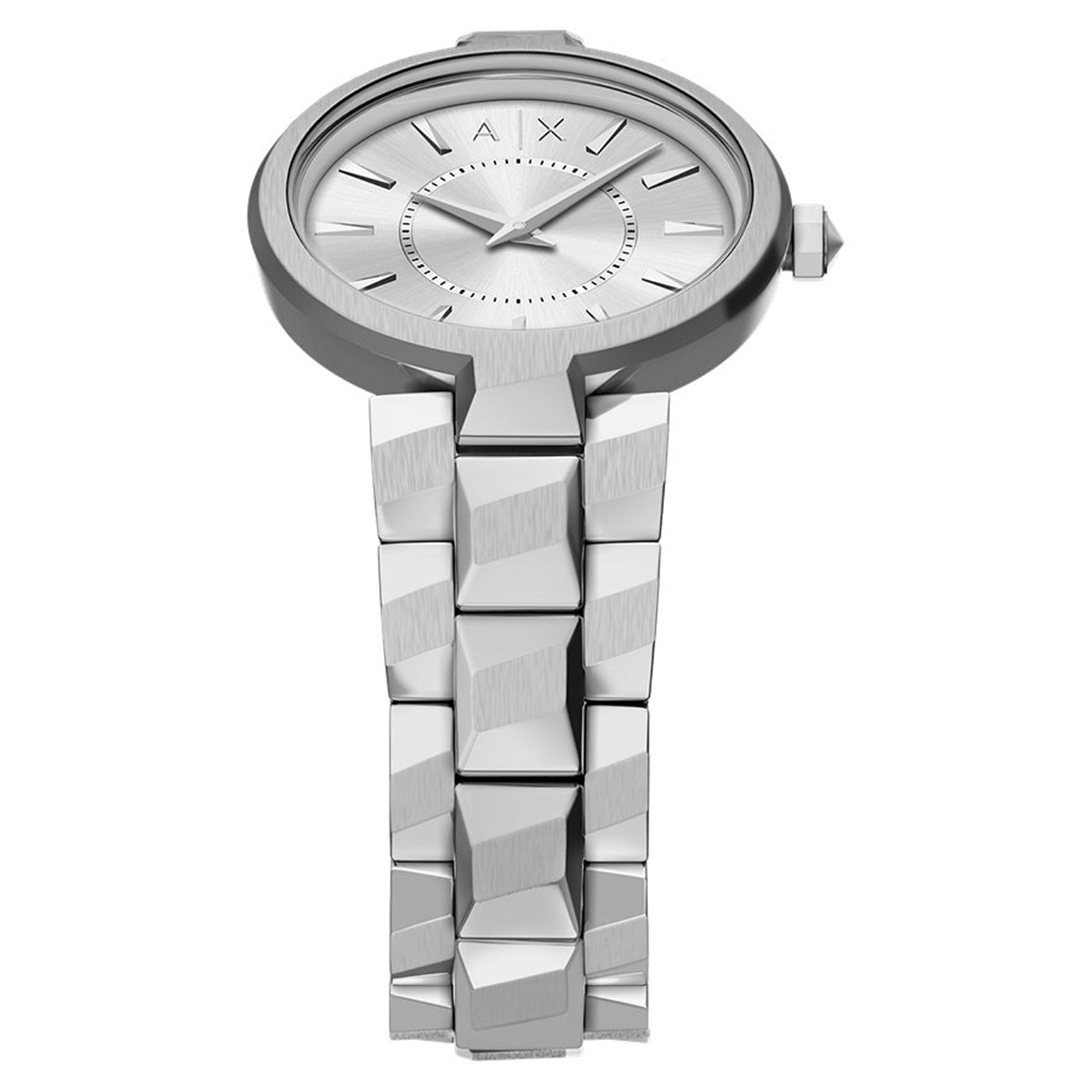Armani Exchange Audora Round Silver Dial Watch AX4405