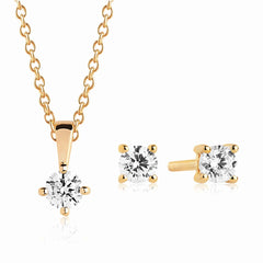 Sif Jakobs 14 karat gold plated Gift Set SJ-P4MRDE3MRD-YG-CZ