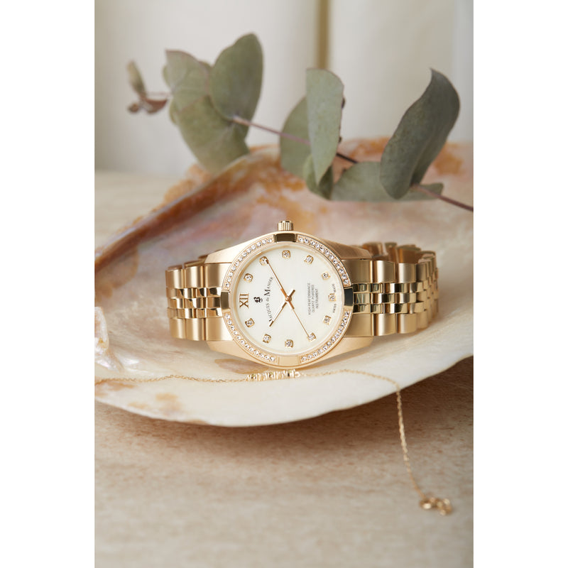Jacques du Manoir Inspiration Prestige Femmes Montre Or JWL02003-zoom-