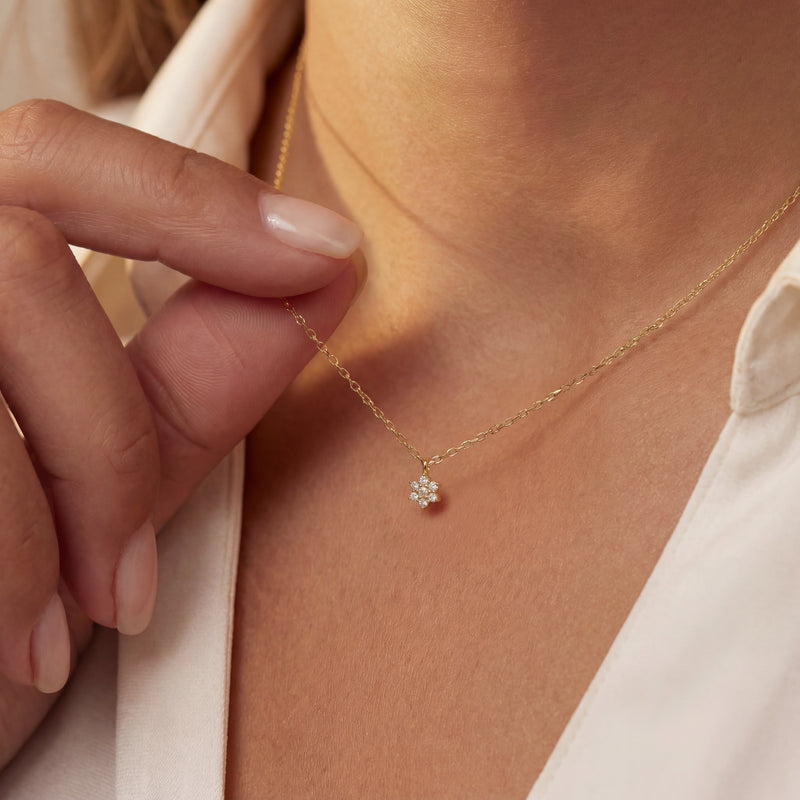 Isabel Bernard De La Paix Romee Necklace With Diamonds 0.07 Carat IBD350034-zoom-