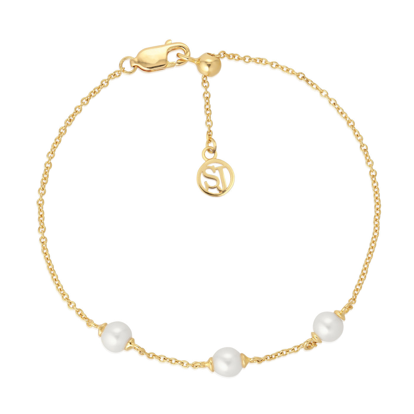 Sif Jakobs Padua 925 Sterling Silver Gold-coloured Bracelet SJ-B22225-P-YG