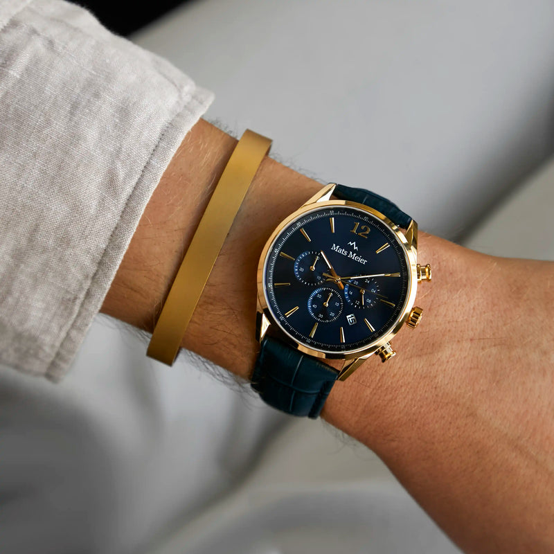 Mats Meier Annecy bracelet en acier couleur or MM320015-zoom-