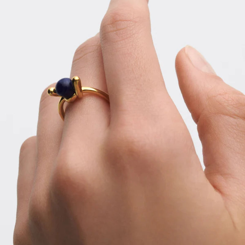 P D Paola Twist Bague torsadée en argent sterling 925 plaqué or AN01-D21-12-zoom-