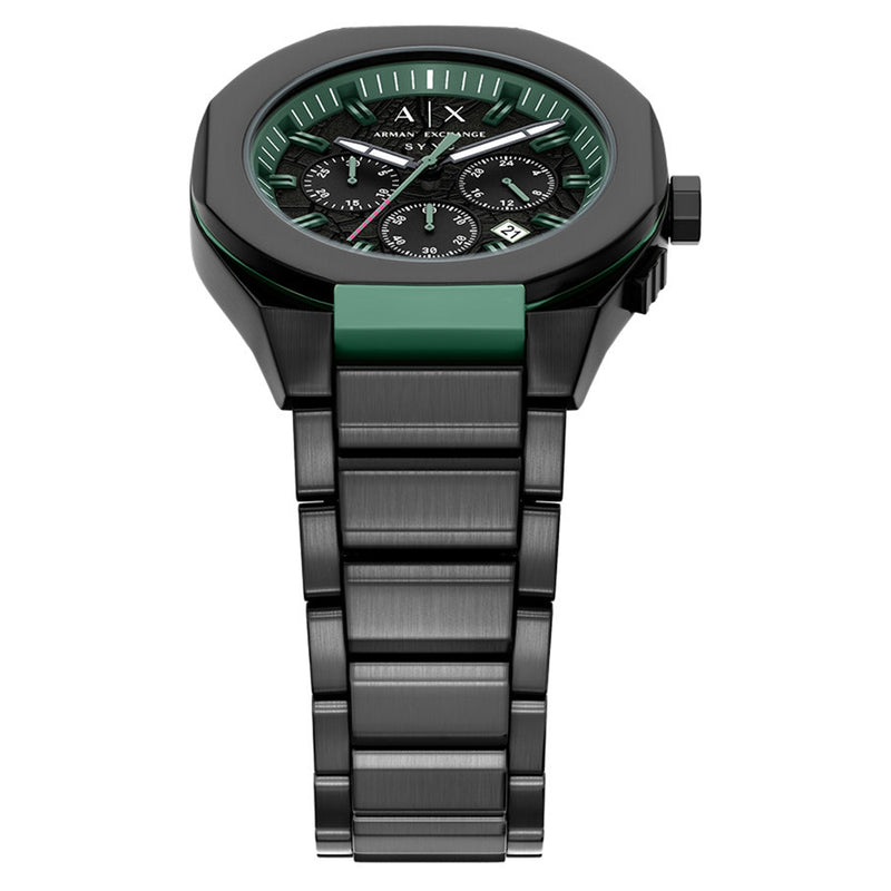 Armani Exchange Sync Round Black Dial Watch AX4294-zoom-