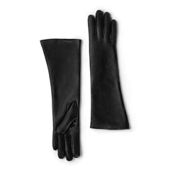 Isabel Bernard Honoré Ines black goatskin leather gloves IB67005-301-6.5
