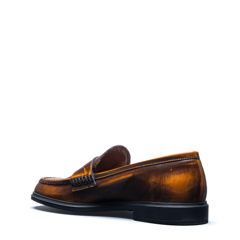 Isabel Bernard Vendôme Blandine mocassins en cuir spazzolato cognac IB51015-636-35-zoom-