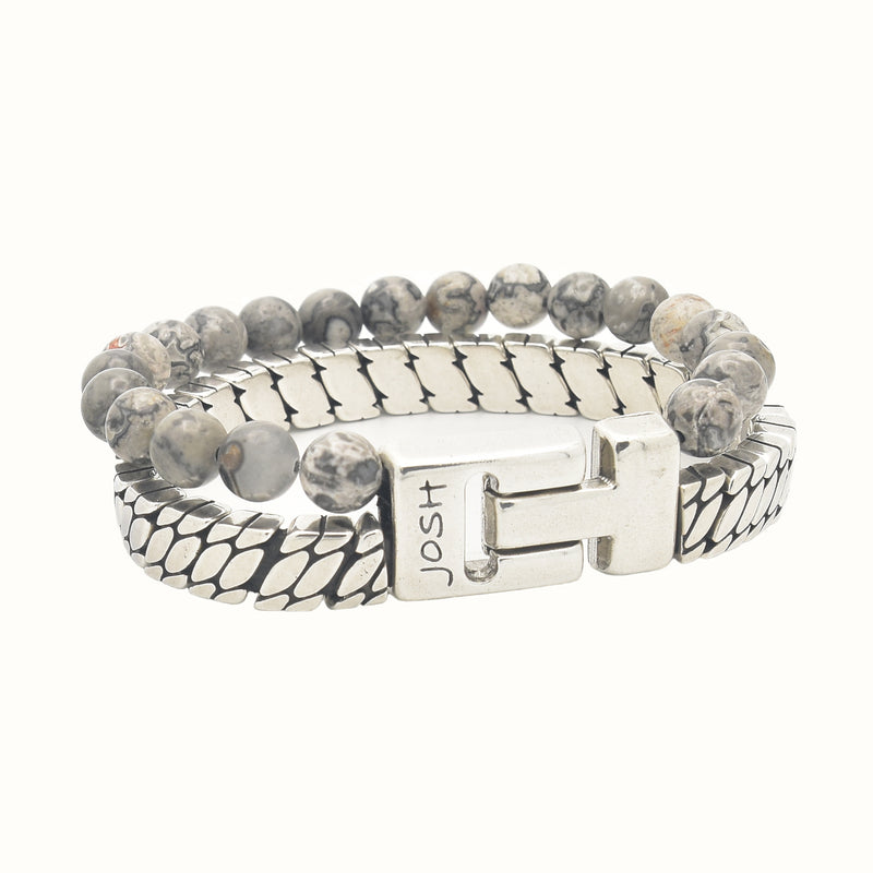 Josh Bracelet Argent 03517-BRA-S/SMOKY/L-zoom-