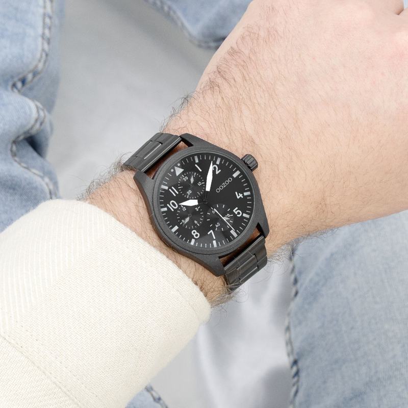 OOZOO Timepieces Montre Homme Noire C11509-zoom-