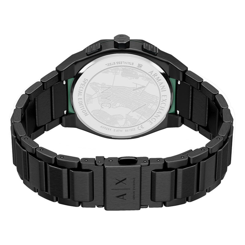 Armani Exchange Sync Round Black Dial Watch AX4294-zoom-