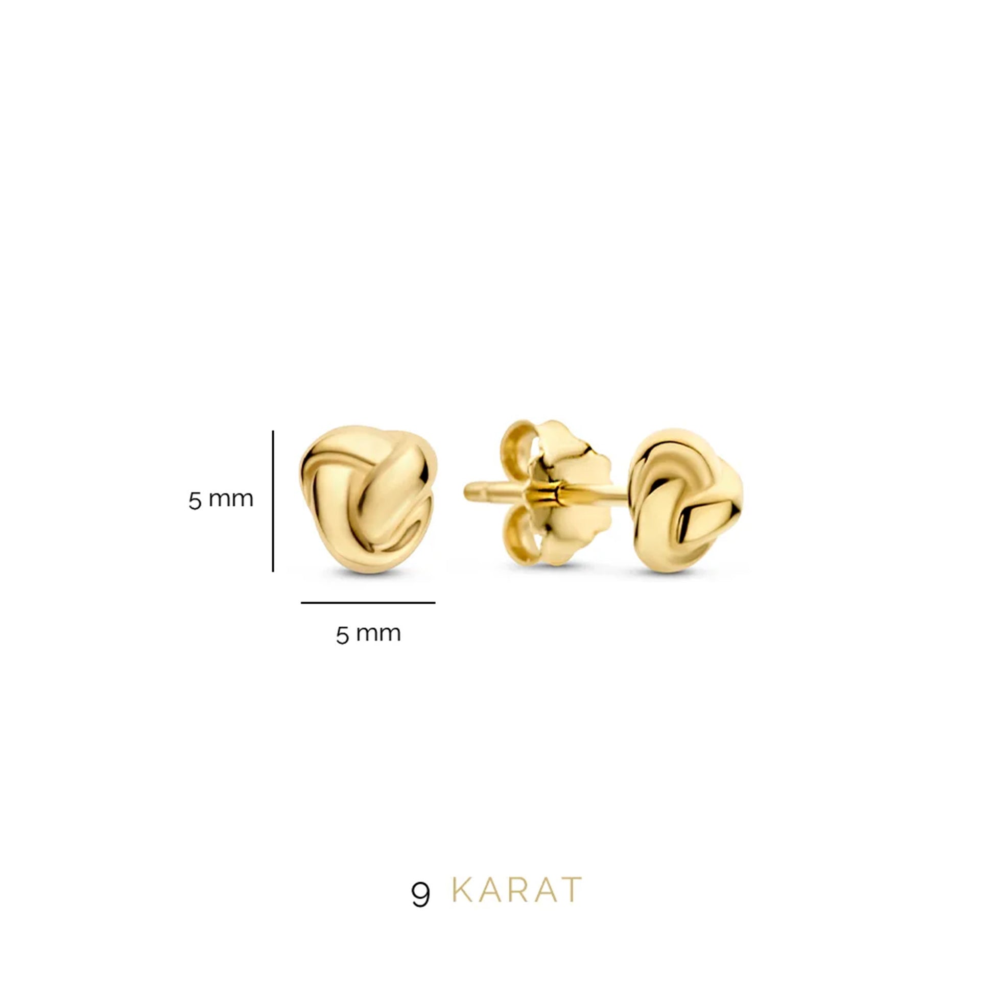 Beloro Jewels Della Spiga Emilia 9 carat gold Ear Studs BO360034