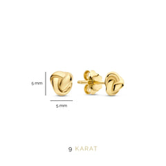 Beloro Jewels Della Spiga Emilia 9 carat gold Ear Studs BO360034